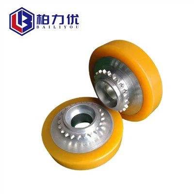 Roda Geseran Kekerasan Rendah Poliuretana